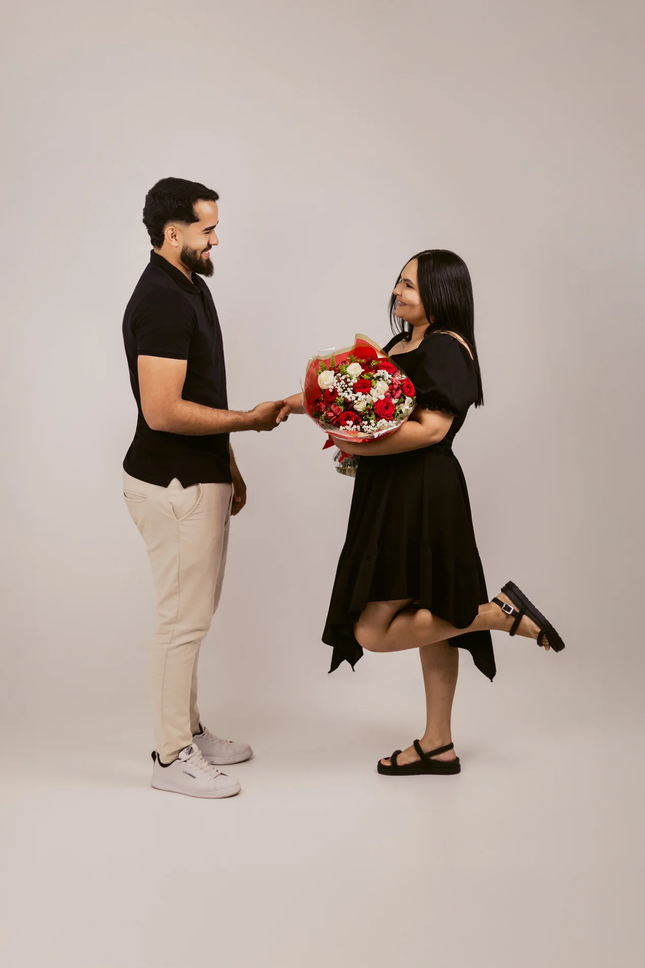 Taíza e Marcos celebram juntos